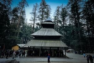 Hadimba Devi Temple set in cedar forests, one of the spiritual places to visit in Manali Himachal Pradesh.