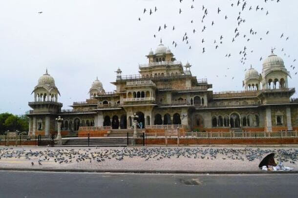 Albert Hall Museum’s Indo-Saracenic architecture, among the best places to visit in Jaipur India.